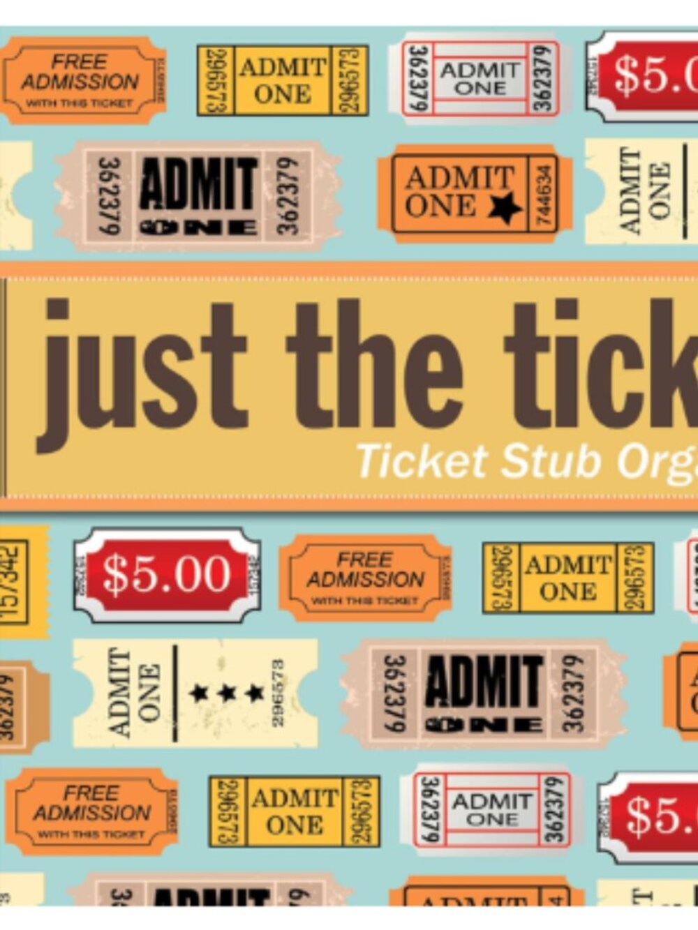 NEW Just the Ticket: Ticket Stub Organizer Ring-Bound Book by Peter Pauper Press